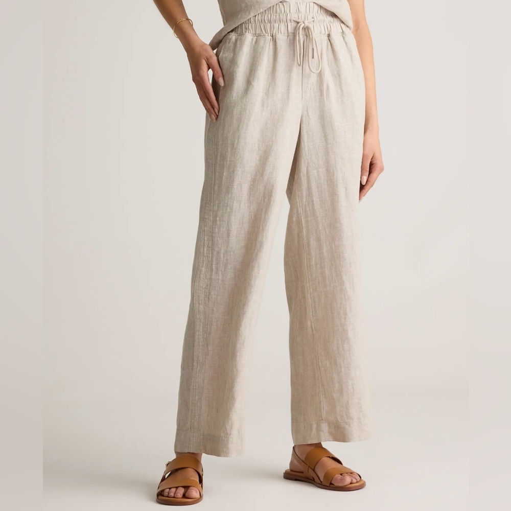 Women's Wide-Leg Linen Pants